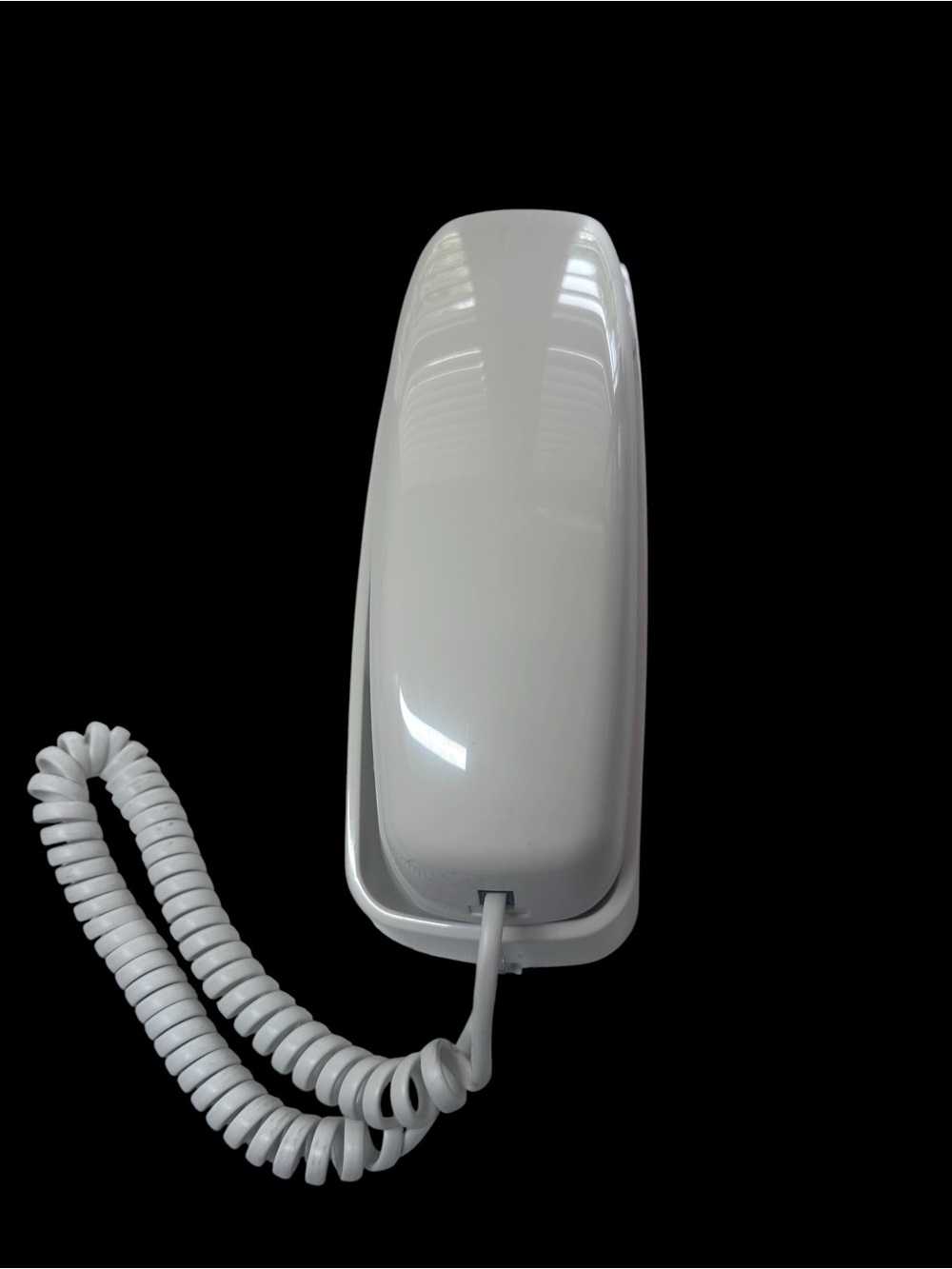 Vintage AT&T Trimline White Corded Handset Telephone - Glossy Finish
